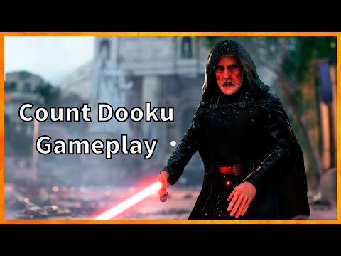 Count Dooku Gameplay Star Wars Battlefront 2