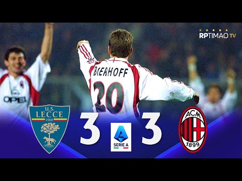 Lecce 3 x 3 Milan ● Serie A 2000/01 Extended Goals & Highlights ᴴᴰ