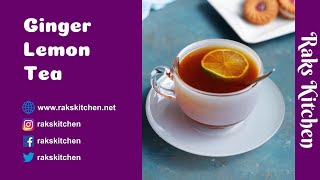 Ginger lemon tea, quick and easy