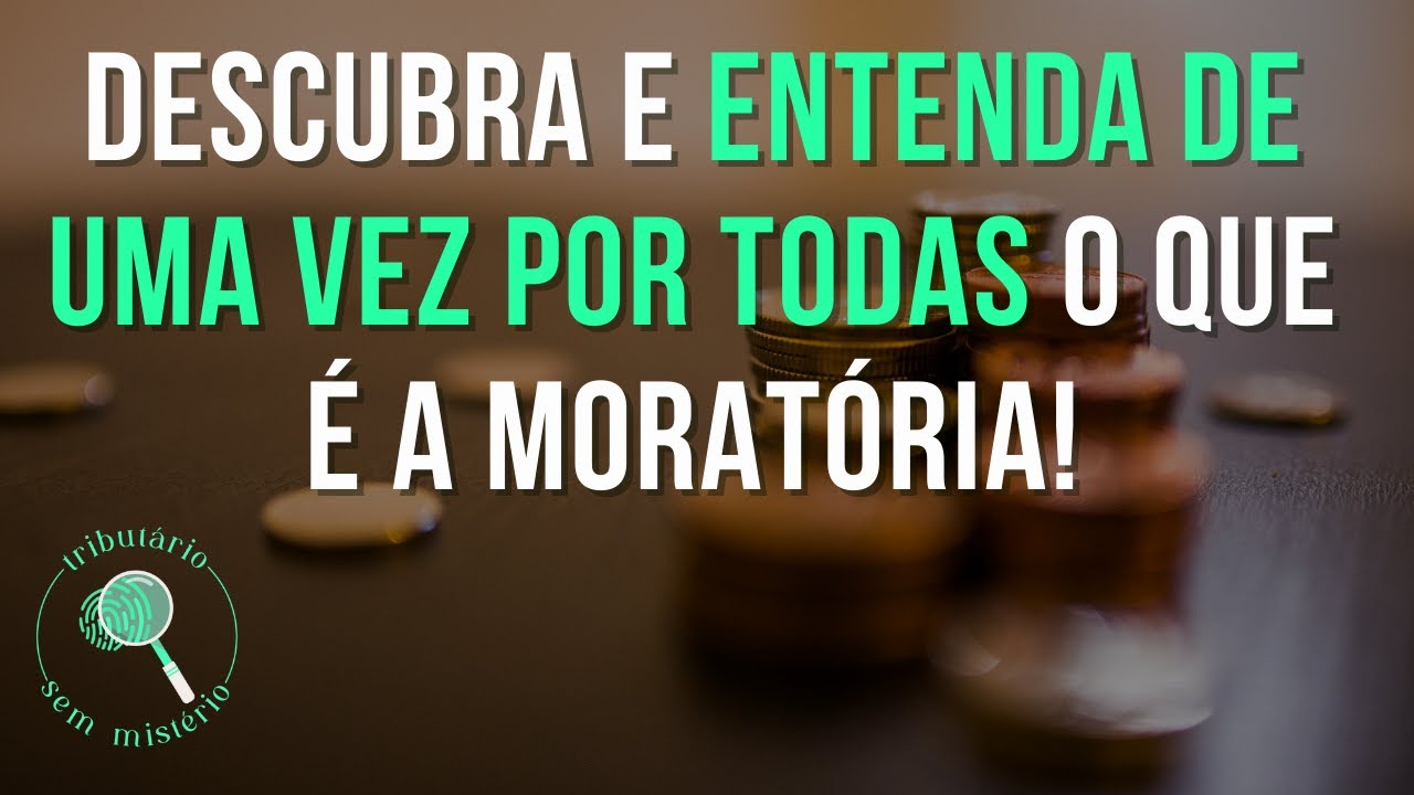 Você sabe o que é a moratória? #tributário #sem #mistério #moratória #CTN