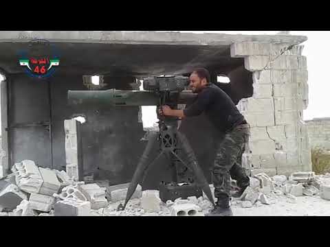 استهداف وتدمير عربة شيلكا لقوات النظام في محيط مدينة مورك في ريف حماة بواسطة صاروخ تاو من قبل الفرقة 46