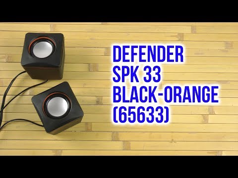 Компьютерные колонки Defender SPK-33 черный - Видео