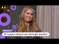 Amalia beantwoordt vragen van Annabelle en andere journalisten