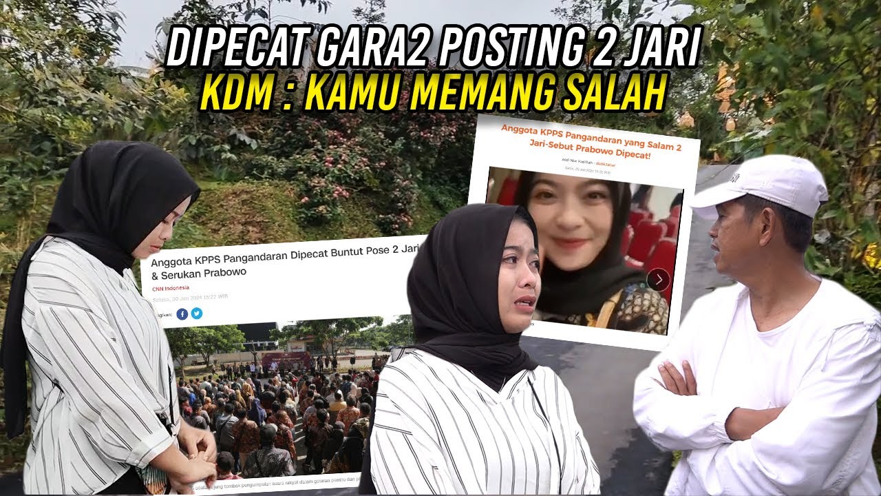 GARA-GARA POSTING 2 JARI | TEH HELMI HERAWATI DIPECAT DARI PPK | KDM : KAMU MEMANG SALAH