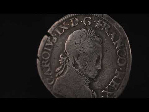 Moneta, Francia, Charles IX, Teston, 1562, Orléans, MB, Argento, Sombart:4626
