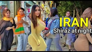 Life in the IRAN 🇮🇷 Shiraz City Nights and street atmosphereایران