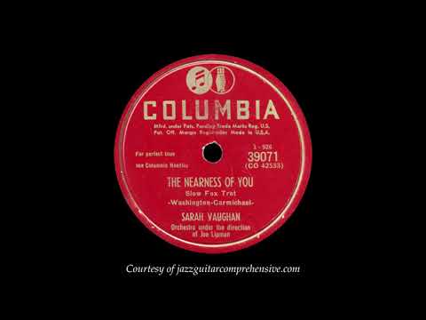 Sarah Vaughan (1941) [THE NEARNESS OF YOU]