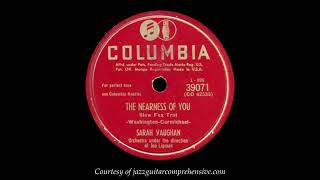 Sarah Vaughan (1941) [THE NEARNESS OF YOU]