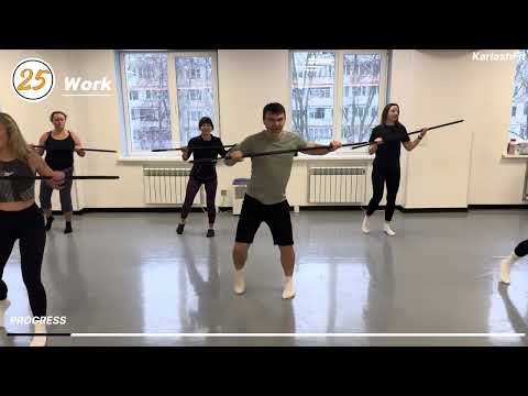 1-Hour Stick Workout at Home | Cardio to Strength Full Body Training