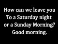 Franz Ferdinand - Right action (Lyrics)