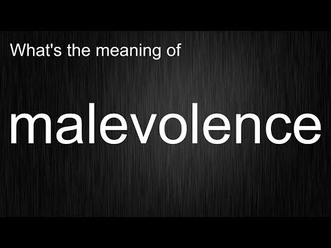 Struggling with "malevolence"? Here's How to Use it Like a Pro
