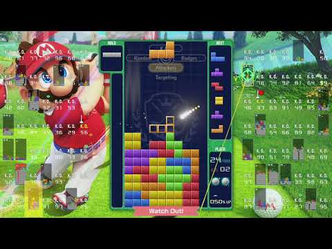 Tetris 99 | Mario Golf Super Rush | Tetris in one