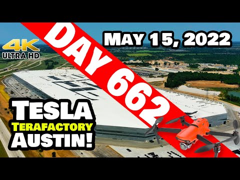 CAN YA DIG THE CATHODE AREA AT GIGA TEXAS?! - Tesla Gigafactory Austin 4K  Day 662 - 5/15/22 - Tesla