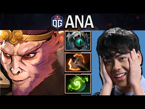 OG.ANA SMURF MONKEY KING WITH SKADI-REFRESHER - DOTA 2 PRO GAMEPLAY