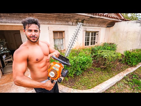 REFORMANDO A FRENTE DA NOSSA CASA ASSOMBRADA