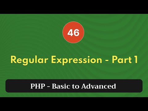 46 Regular Expression Part 1 Php Tutorial Basic To Advanced Php 8 2