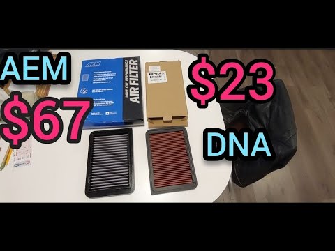 AEM VS DNA Motoring - Drop in Air Filter Quality Comparison Review
