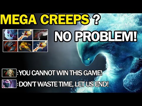 Mega Creeps Comeback ! Pro Morphling 2X Divine Rapier Show Skills - 7.25b Dota 2