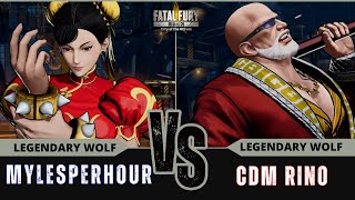 FF:CotW 🐺 MYLESPERHOUR (Chun-Li) vs CDM RINO (Mr.Big)⭐Replay Match - FATAL FURY: CotW - 12/25