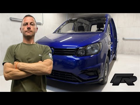 VW Caddy R Build: Lapiz Blue Respray + Golf R Hybrid Bumper – Paint Nightmare FIXED! Insane Reveal