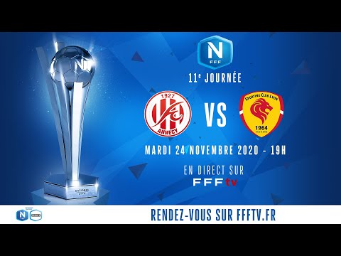 Match en retard J11 : FC Annecy - SC Lyon en direct sur FFFtv (19h) I National FFF 2020-2021