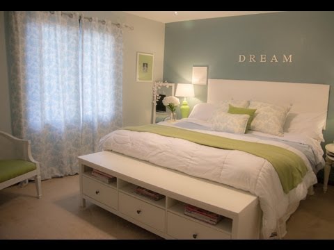 Part of a video titled Decorating Tips- How to Decorate your bedroom on a budget - YouTube