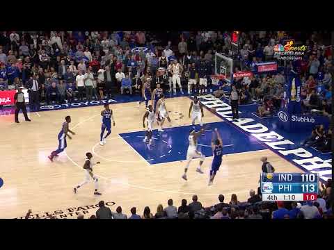 J.J. Redick three vs. Pacers - 11/3/17