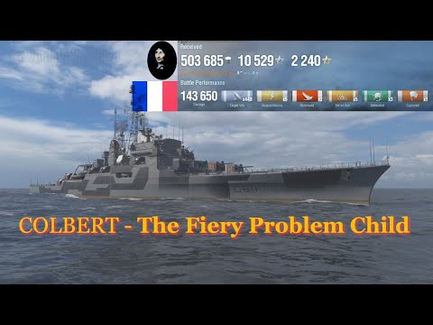 Colbert - The Fiery Problem Child - French Tier 10 Premium Cruiser in World of Warships (WOWS)