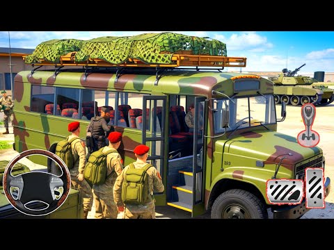 Real Army Bus Driving Experience in Army Bus Simulator 2024!" || Army Bus Simulator Gameplay