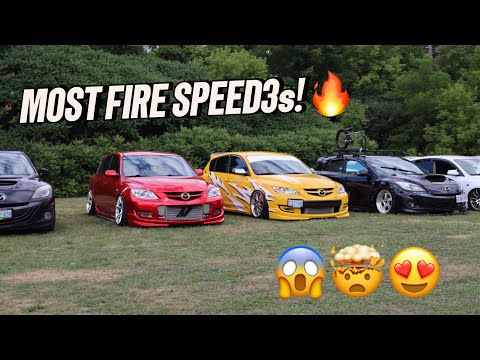 Craziest MazdaSpeed3 Lineup You'll Ever See!😱🔥 | Meeting of Mazdas 2025