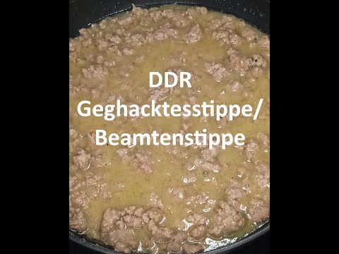 DDR Gehacktesstippe / Beamtenstippe nach Opas Rezept. Schnell und lecker.