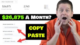 $26,875 A Month Posting Articles On Google!
