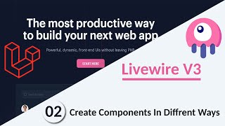 Livewire Components | Create Components In Different Ways | Passing Values to components #livewirev3
