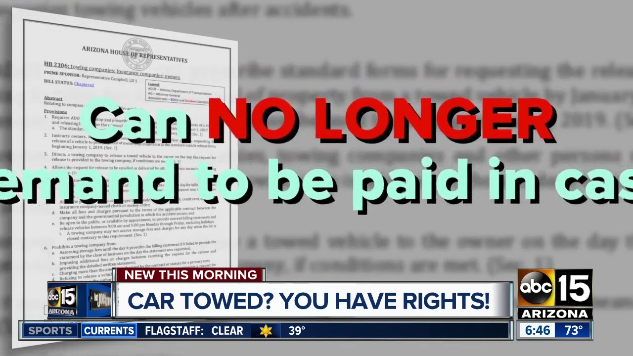 Does a car have to be taxed for being towed? Tipseri