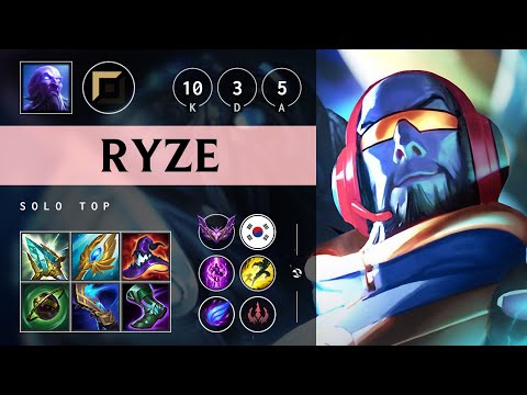 Ryze Top vs Vladimir: Dominating - KR Master Patch 14.18