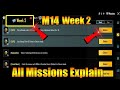 BGMI/PUBG M14 Week 2 Missions Explain | Royale Pass NIGHTS OF THE FABLES Week 2 All Mission Explain
