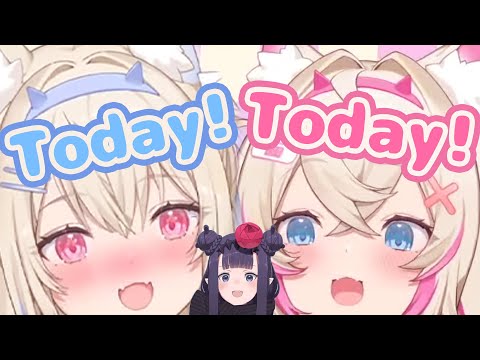 FuwaMoco Saying "Today" Sounds Too Cute!!!