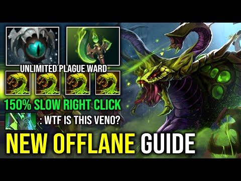 How to Offlane Venomancer in 7.40 Create Unlimited Plague Ward 150% Slow Skadi Right Click Dota 2