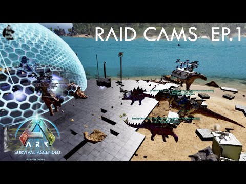 ARK Raid Cams Episode 1 - The Fibercraft WARS! | ARK Survival Ascended