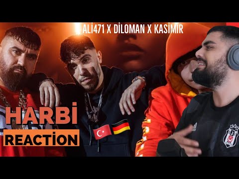 HARBİ RAP İLE GERİYE DÖNDÜ 🔥🇹🇷🇩🇪 ALİ471 X DİLOMAN X KASİMİR 1441 - HARBİ REACTİON