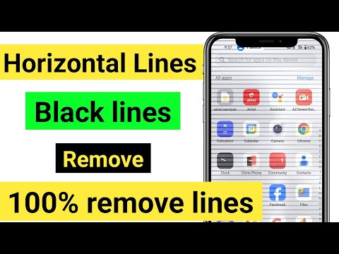 👑how to fix horizontal black lines on phone screen | vivo horizontal black lines | vivo black line 🔥