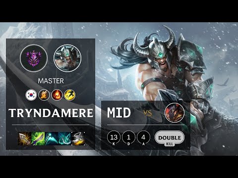 Tryndamere Mid vs Twisted Fate - KR Master Patch 10.22