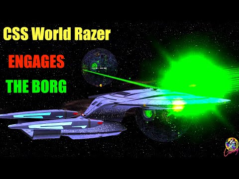 CSS World Razer VS THE BORG - A Cube & 2 Spheres - MAXIMUM CHAOS! Star Trek Starship Battles