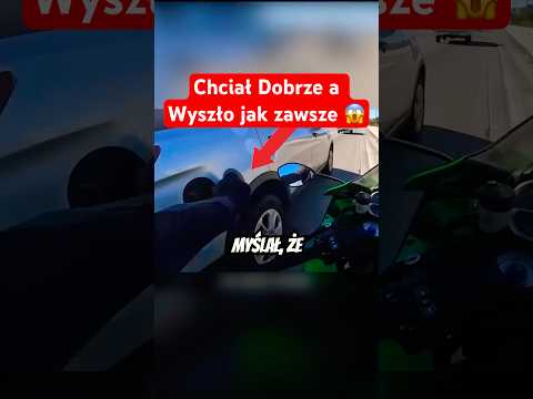 Motocyklista nie wiedział  ze to Radiowóz👮😱