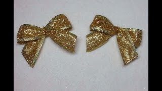DIY~Make Super Easy Bows For Wreath Ornaments, Angel Wings, Boxes and Bags!