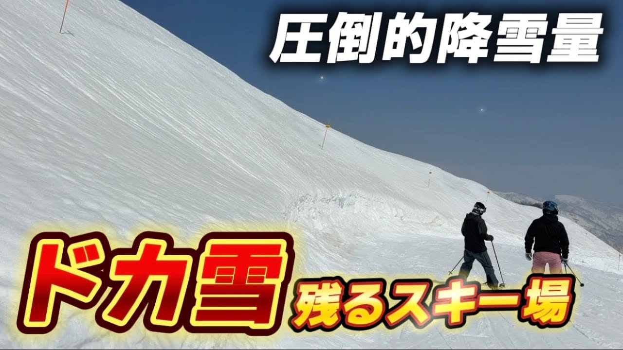 【#ゲレンデレポート】もうすぐ4月なのにウインターシーズン終盤の今現在積雪3.3m超えのスキー場｜アライマウンテンリゾート