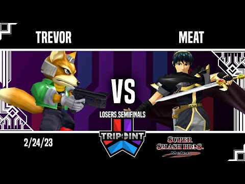 Tripoint Smash 181 - Losers Semifinals - Trevor(Fox) Vs. MEAT(Marth)