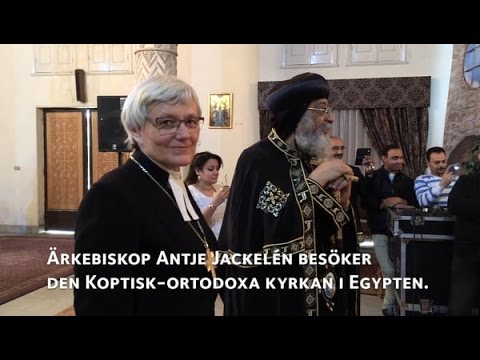 Ärkebiskopen besöker Koptisk-ortodoxa kyrkan i Egypten
