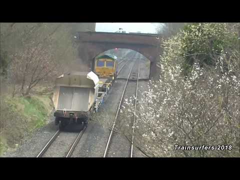 FL Class 66 No. 66610 on 4H68 Guide Bridge Yard - Crewe Basford Hall on 12.4.18 - HD