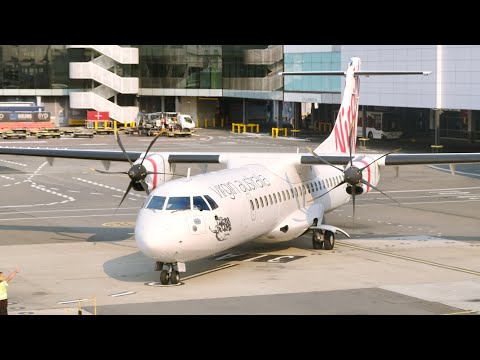 Virgin Australia ATR-72-600 Economy Class from Sydney to Port Macquarie (+ how to skip the queues) Video